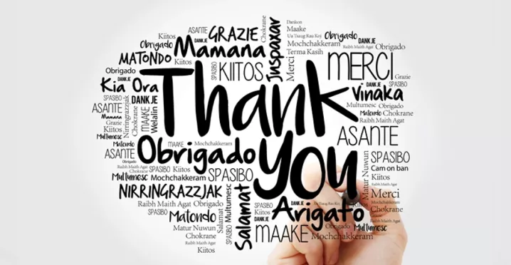 Thank you word cloud