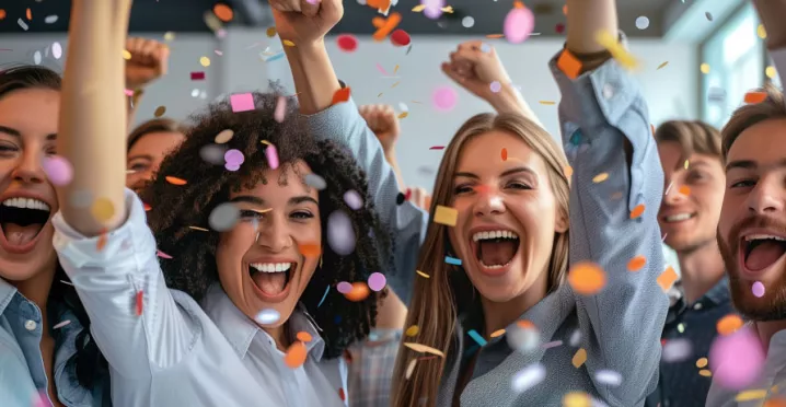 Employees celebrating on Employee Appreciation Day