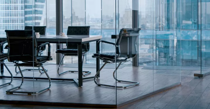 An empty office with no employees