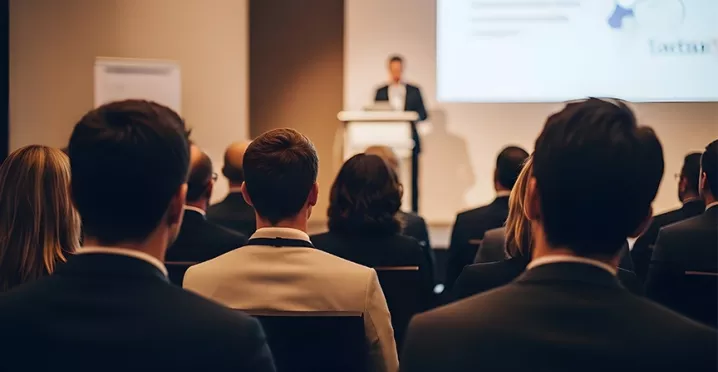 employees attending a conference