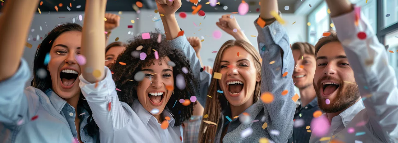 Employees celebrating on Employee Appreciation Day