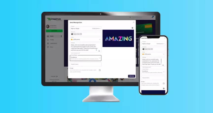 Inspirus Connects platform for employee engagement and motivation software