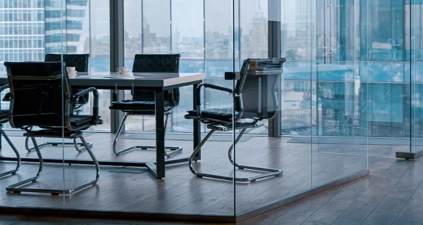 An empty office with no employees