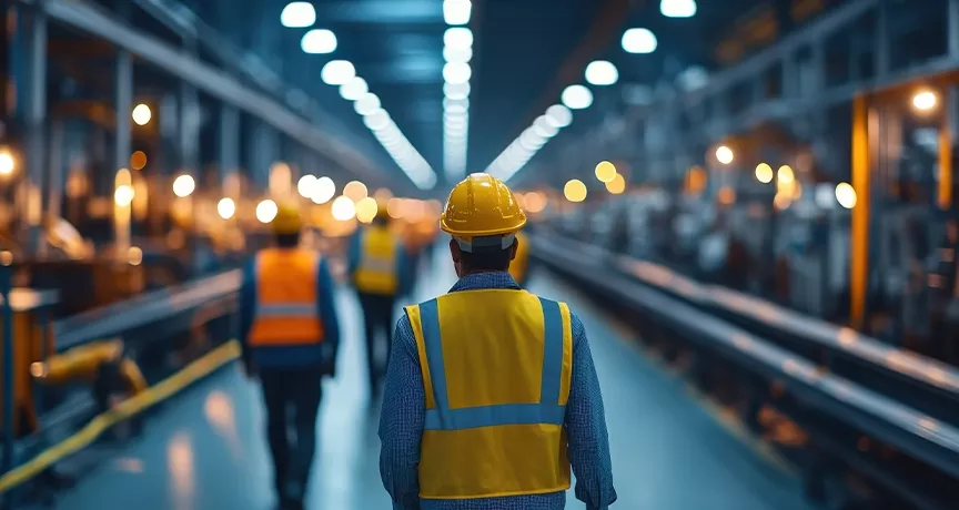 employee in the manufacturing industry 