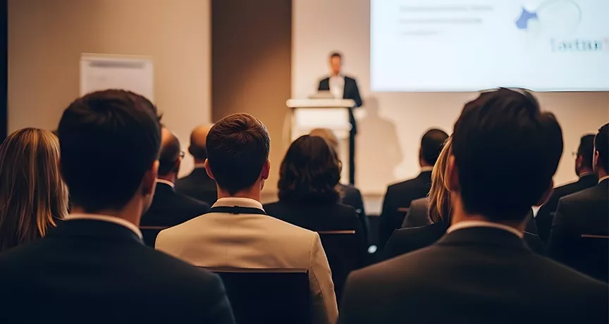 employees attending a conference