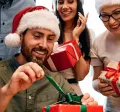 Employees at a Christmas Party