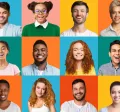 A grid with smiling employees across the generations