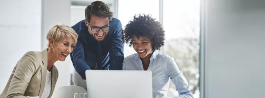 Photo of HR team brainstorming about company culture and workplace improvement