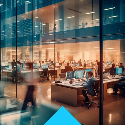 Large office setting